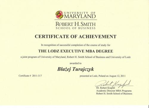 The Lodz Executive MBA Degree